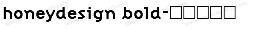 honeydesign bold字体转换